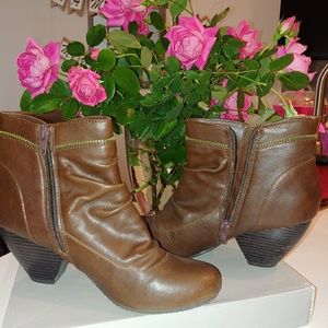 Brown ankle boots